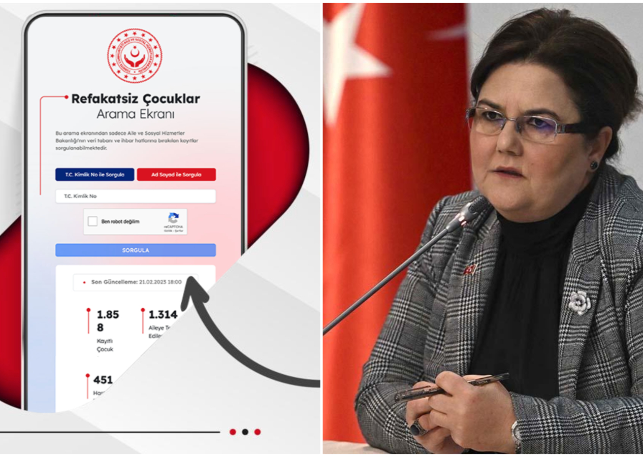 Aile ve Sosyal Hizmetler Bakanı Derya Yanık: Refakatsiz çocuklar için web sitemizde sorgu ekranı açıldı