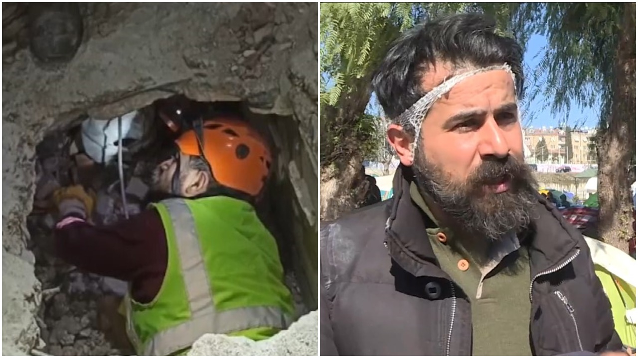Enkazın üzerine düşünce kulağı koptu! AFAD gönüllüsü depremzedelere yardım etmekten vazgeçmedi