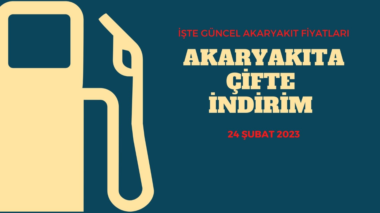 Akaryakıta çifte indirim! İşte 24 Şubat benzin ve motorin fiyatları