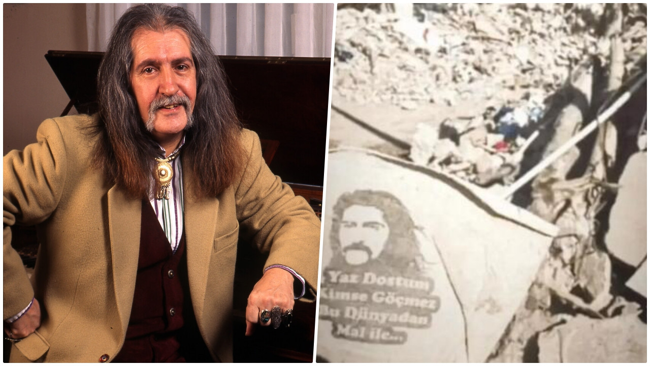 Doğukan Manço paylaştı... Yıkılan binanın duvarındaki Barış Manço yazısı herkesi duygulandırdı