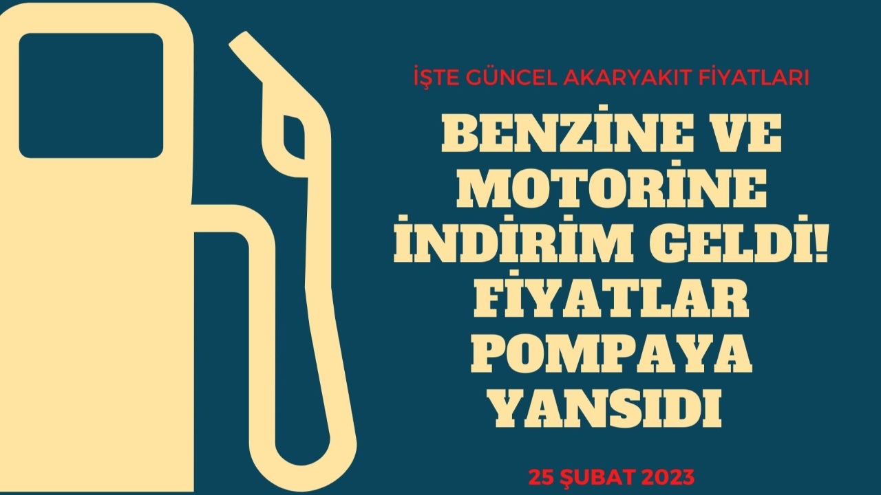 Benzine ve motorine indirim geldi! Fiyatlar pompaya yansıdı