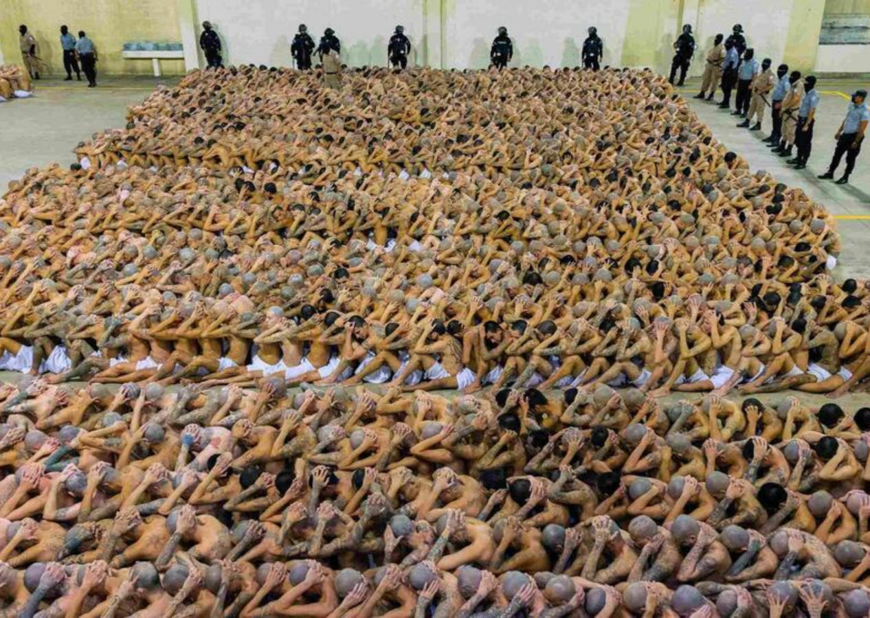 Dünya El Salvador'dan gelen görüntüleri konuşuyor: Amerika kıtasının en büyük hapishanesi