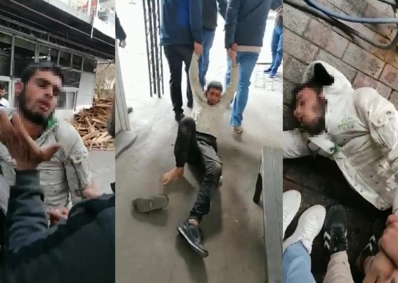 Hasarlı binaya girerken görülen kişiye, 'hırsızlık' iddiasıyla meydan dayağı
