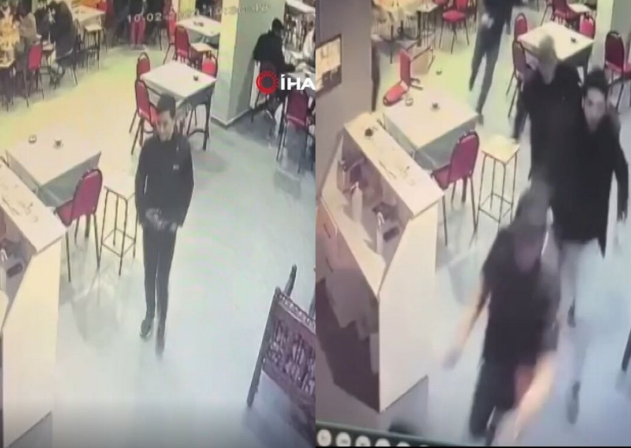 Başı dönen vatandaş deprem oluyor sandı: Kahvehaneyi birbirine kattı