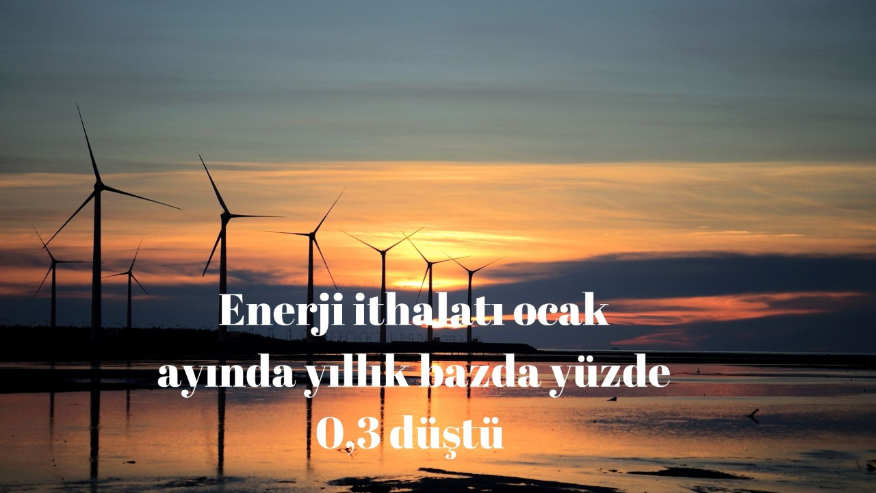 Enerji ithalatı ocak ayında yıllık bazda yüzde 0,3 düştü