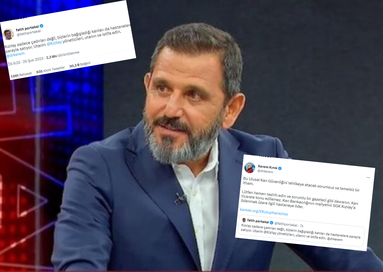 Fatih Portakal'ın kan bağışıyla ilgili paylaşımına Kızılay'dan cevap: Temelsiz bir itham!