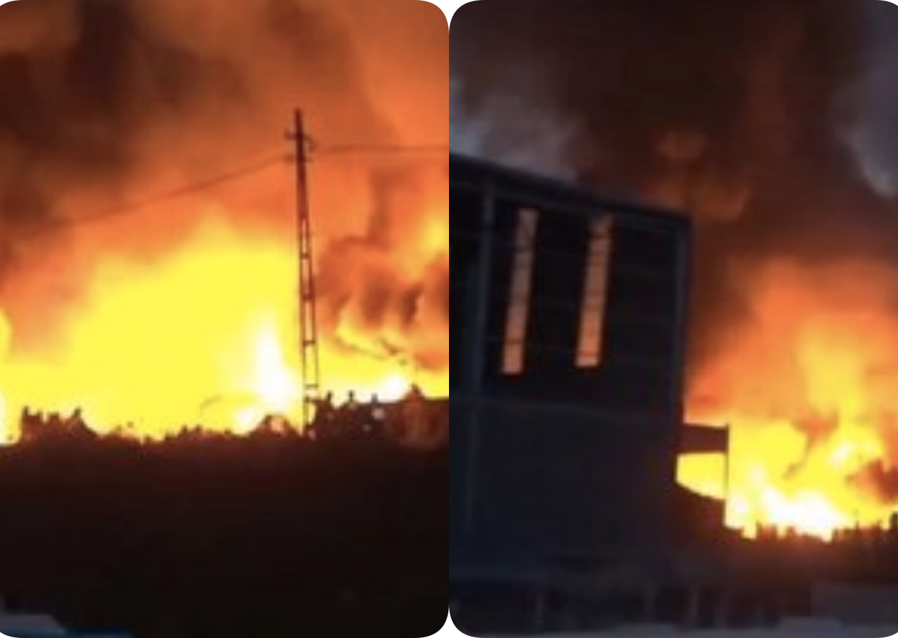 Hatay'da fabrikada yangın