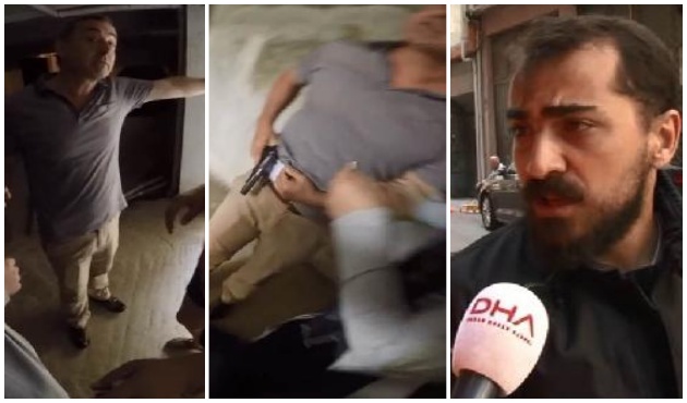 Nişanlısını görmeye geldi, kafasına silah dayandı! / VİDEO