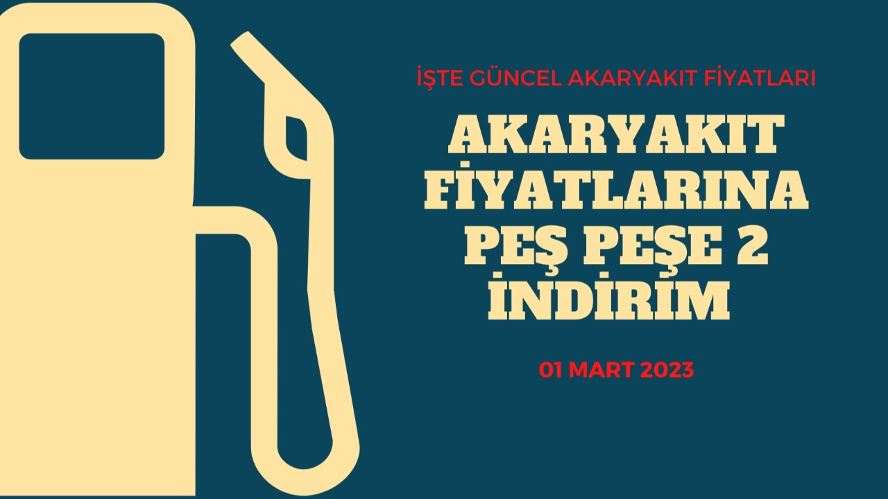 Akaryakıt fiyatlarına peş peşe 2 indirim! İşte 1 Mart güncel akaryakıt fiyatları