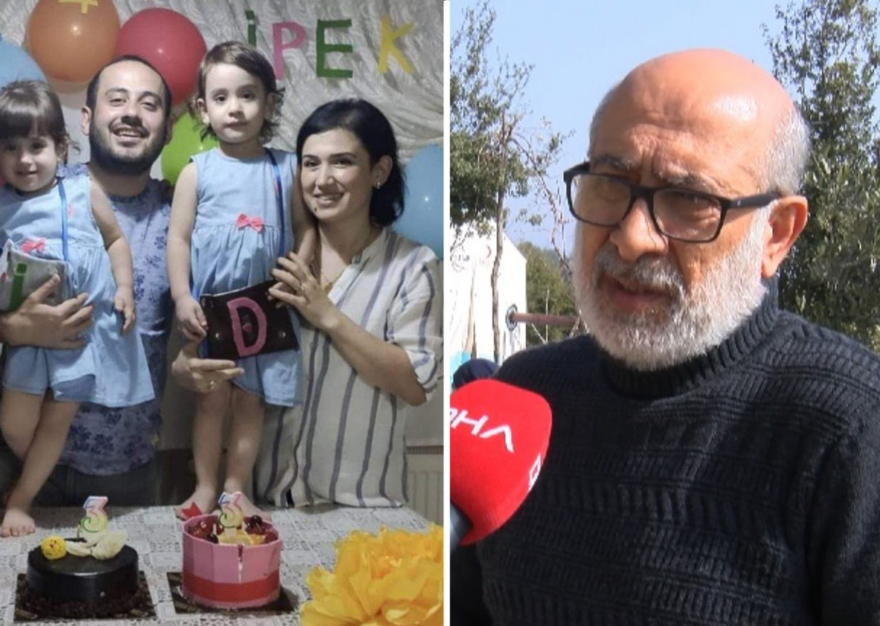 Kızını, damadını ve torunlarını bulamayan babadan yürek burkan sözler: Enkazdan bir torba taş alıp mezar yaptıracağım