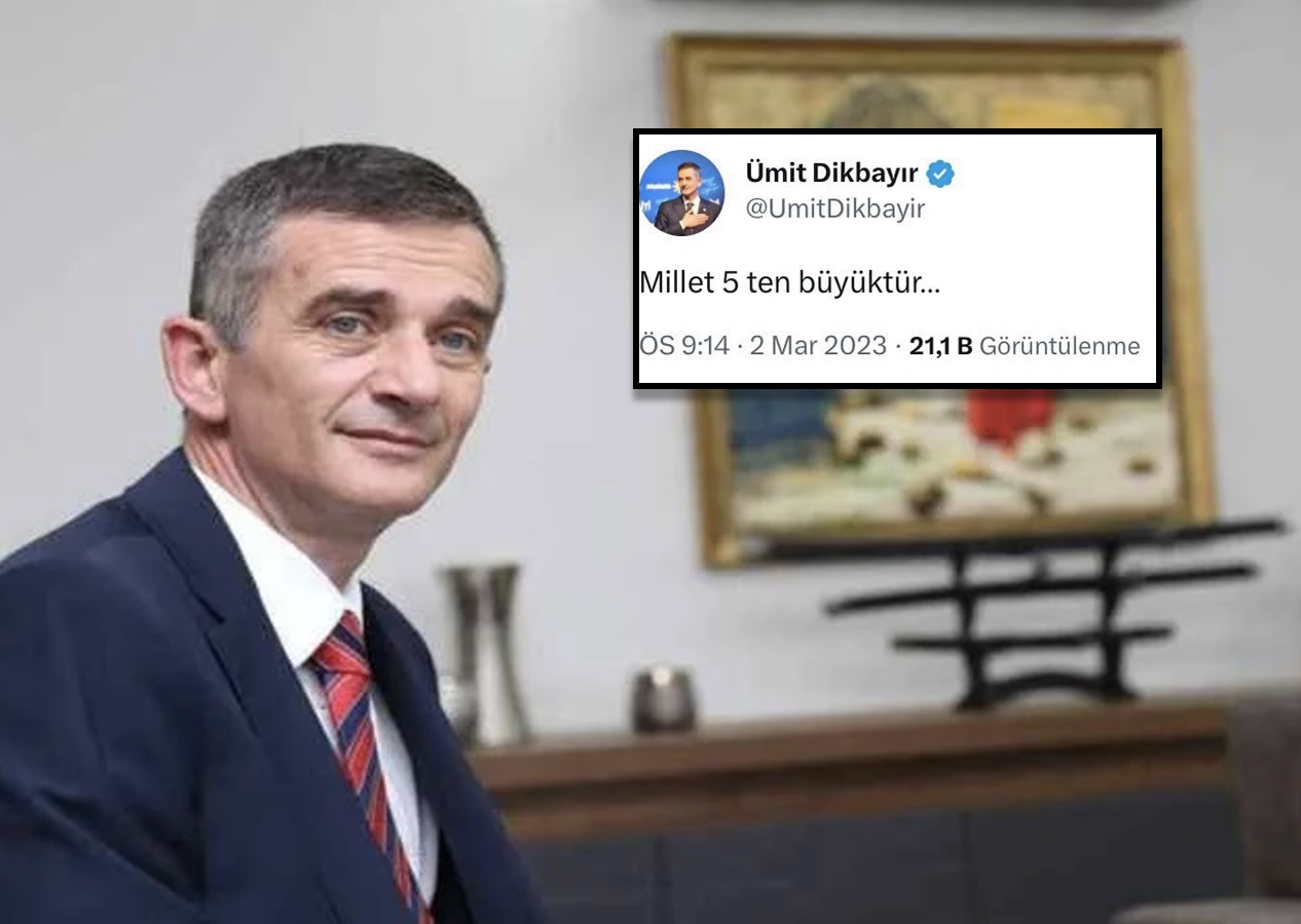 'Millet 5'ten büyüktür' diyen İYİ Partili Ümit Dikbayır tweetini neden sildiğini açıkladı