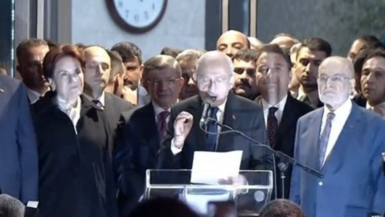 Kemal Kılıçdaroğlu adaylığını ilan etti! Meral Akşener'in yüz ifadesi gündem oldu