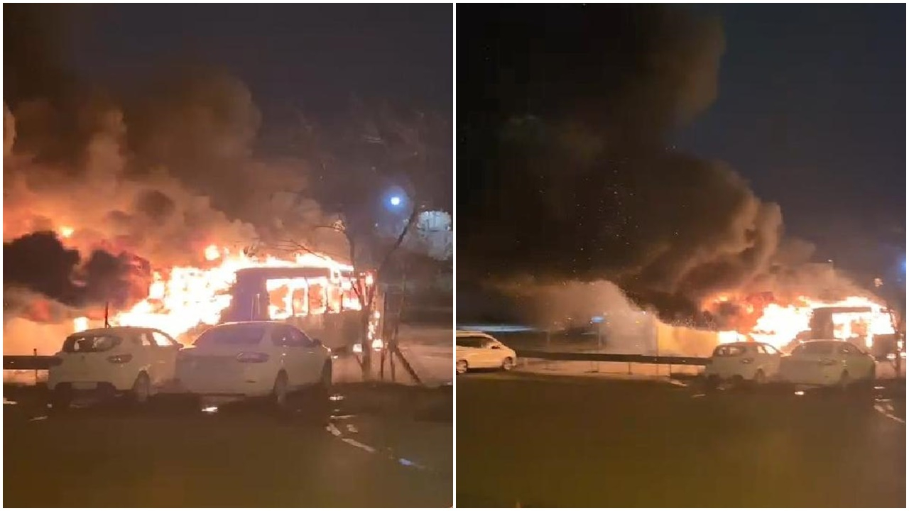 İETT otobüsleri çıkan yangınla küle döndü