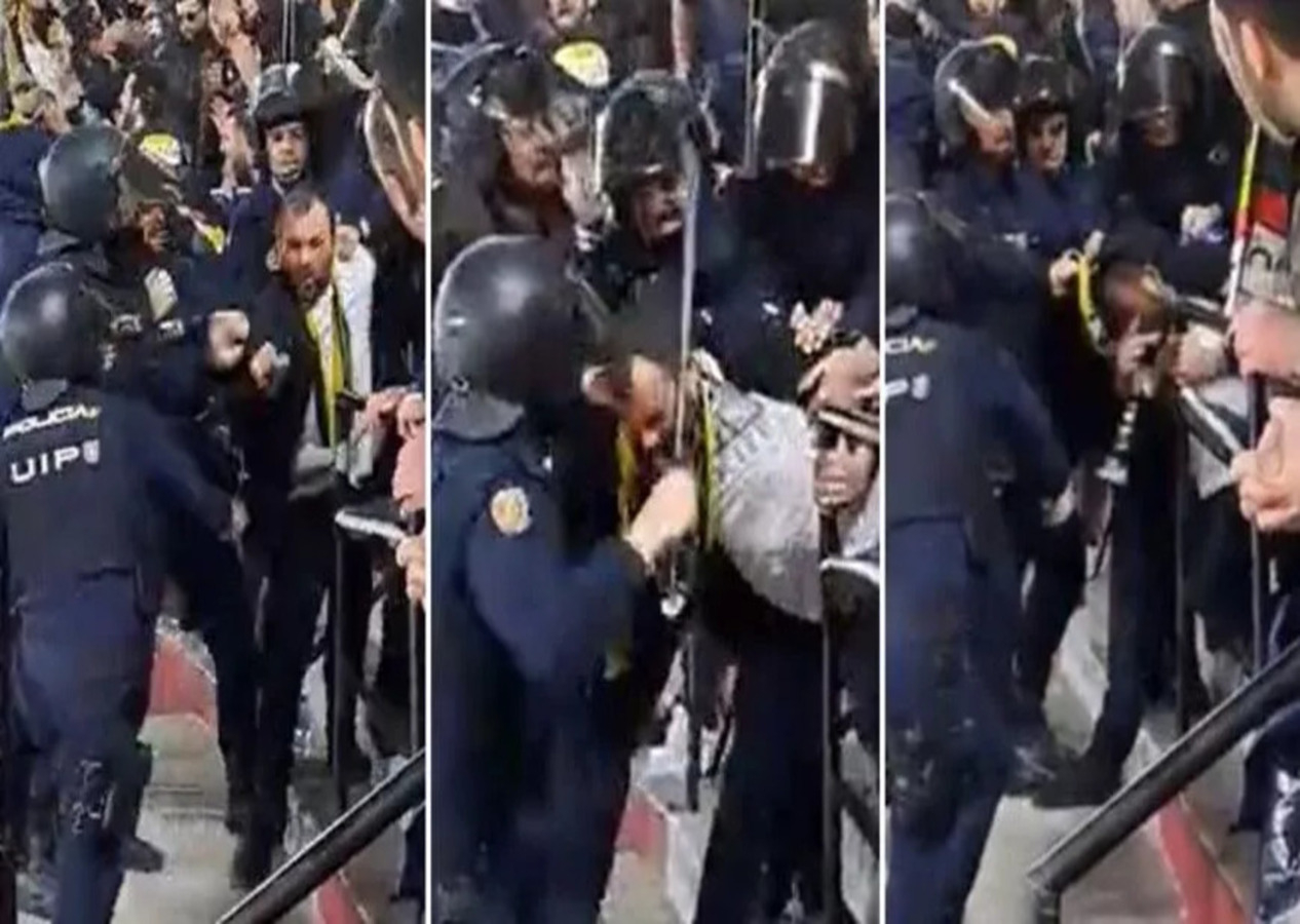İspanyol polisi, Fenerbahçeli taraftarlara saldırdı!