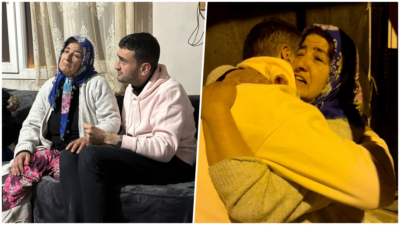 Taha Duymaz'ın annesi Meryem Duymaz karşısında CZN Burak'ı görünce gözyaşlarına boğuldu