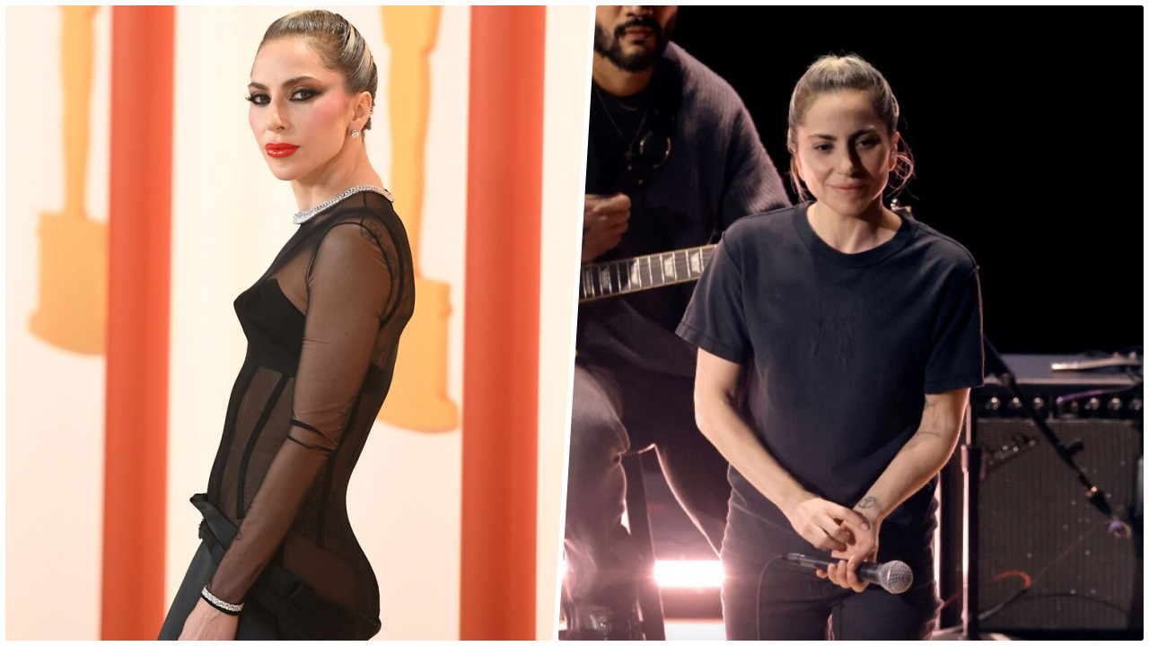 Lady Gaga, 95'inci Oscar Ödül Töreni'ninde makyajsız sahne aldı