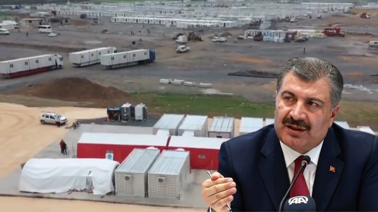Bakan Koca duyurdu: Nurdağı Sahra Hastanesi'nin yapımı tamamlandı