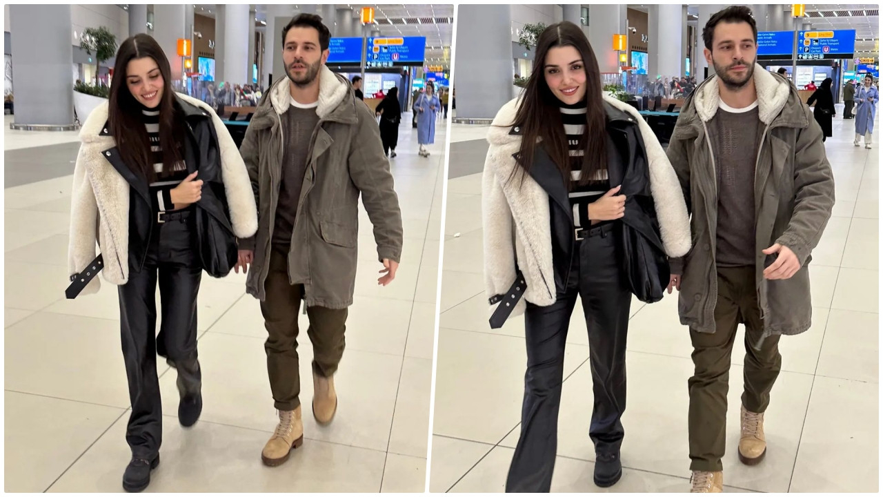 Hande Erçel ve Hakan Sabancı tatilden el ele döndü
