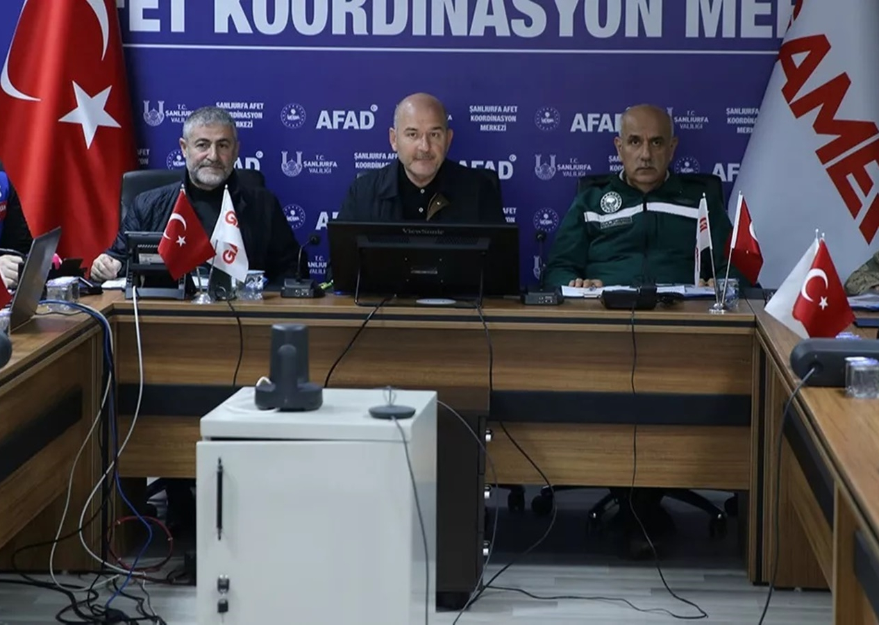 Süleyman Soylu, Vahit Kirişçi ve Nurettin Nebati Şanlıurfa'da! Bakan Soylu: Yakın zamanda selin oluşturduğu tahribatı gidereceğiz