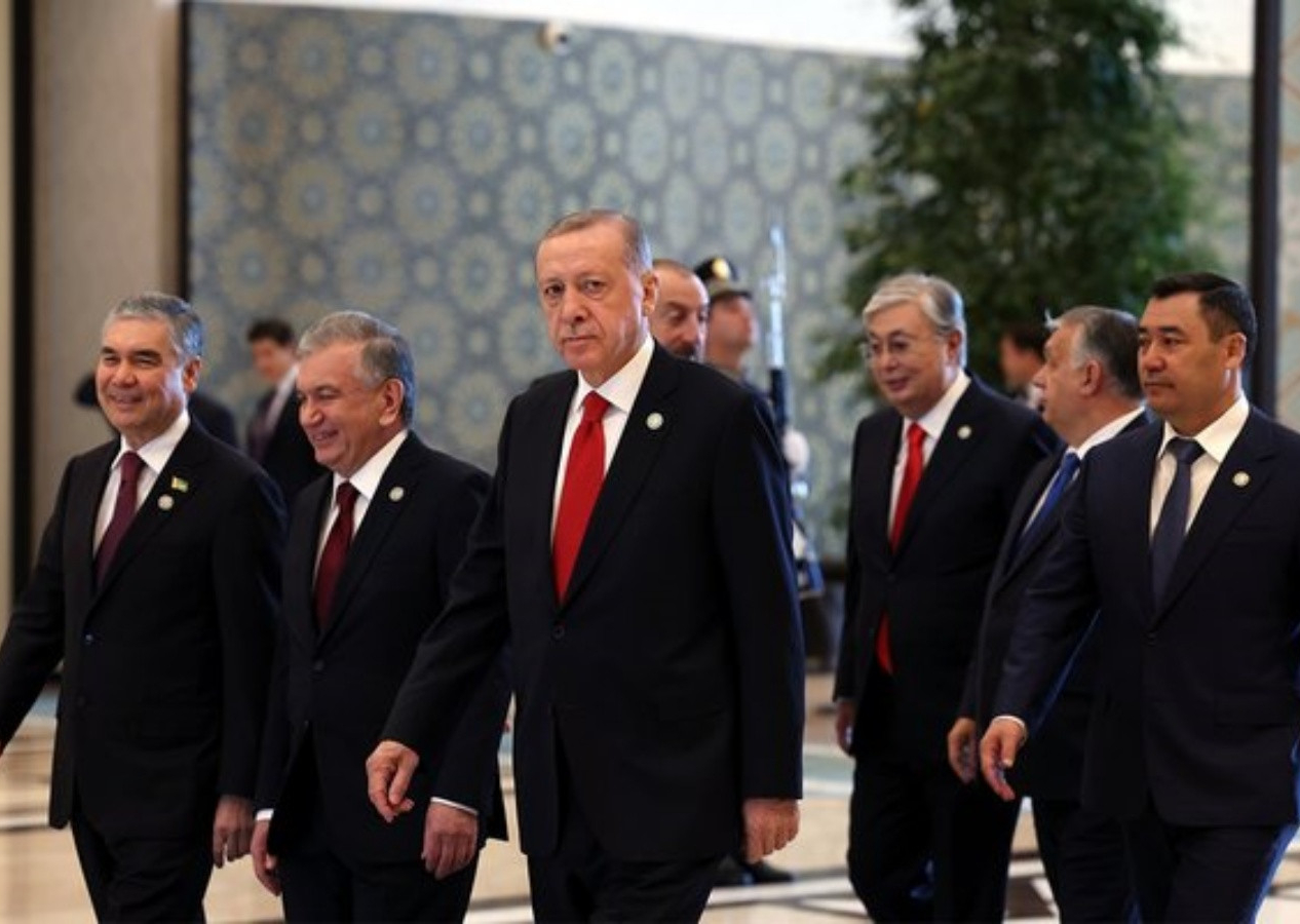 Türk Devletleri Teşkilatı Zirvesi için liderler Beştepe'de! Cumhurbaşkanı Erdoğan karşıladı...