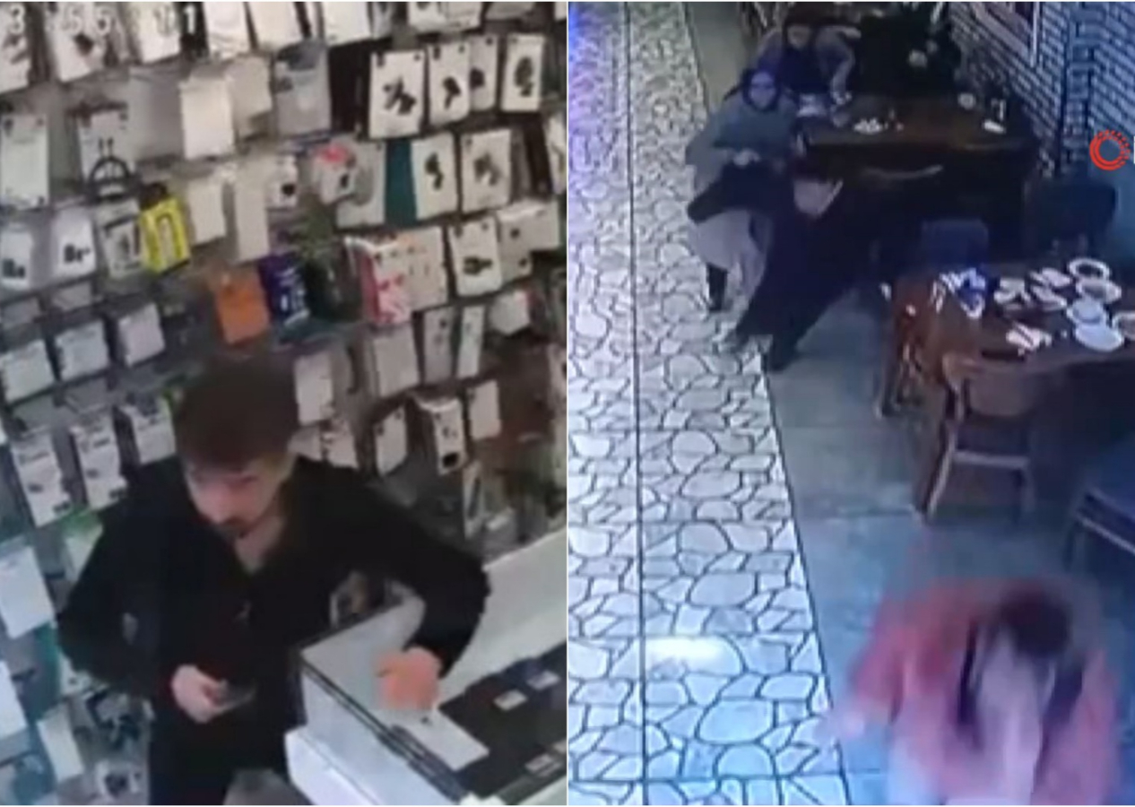 Bolu'daki deprem anı kameralara böyle yansıdı!