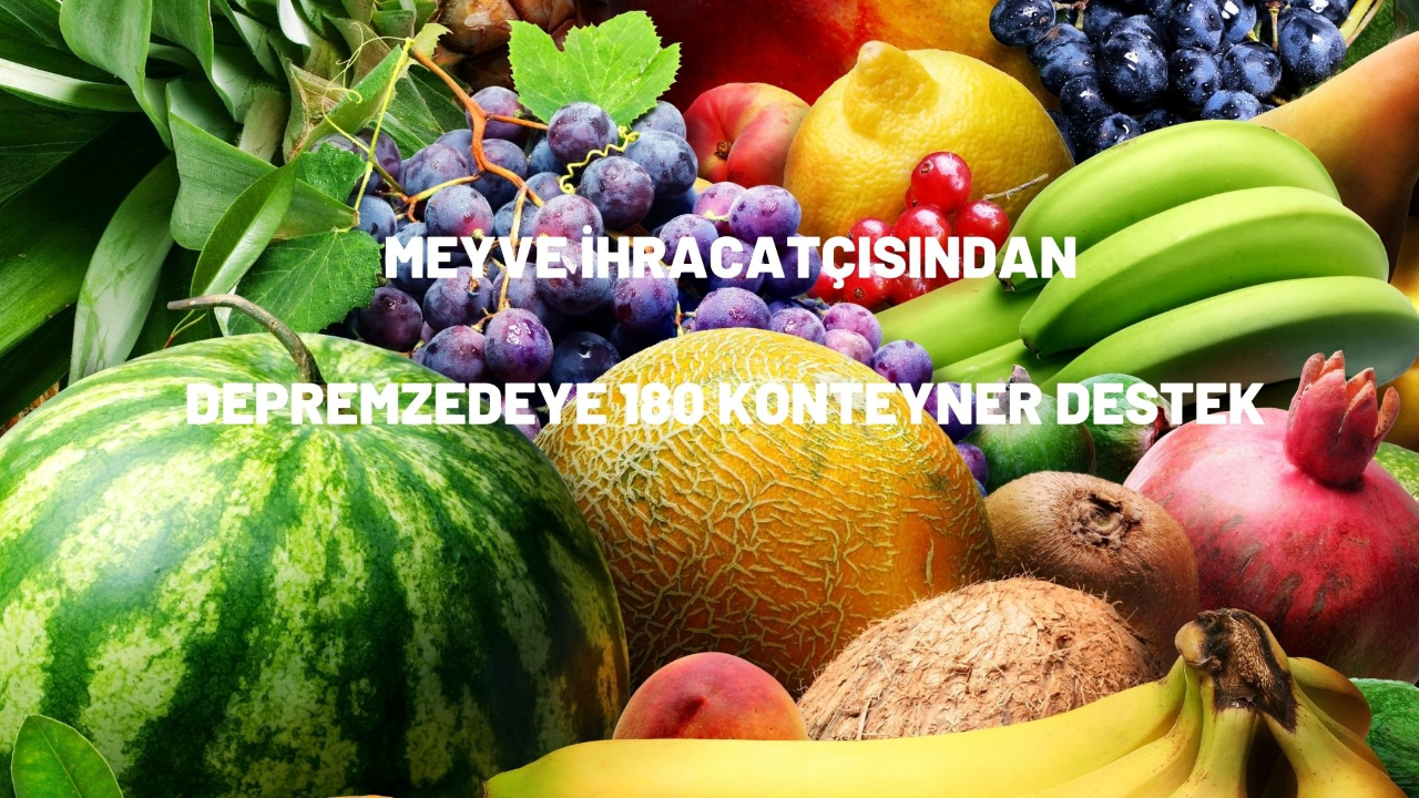 Meyve ihracatçısından depremzedeye 180 konteyner destek