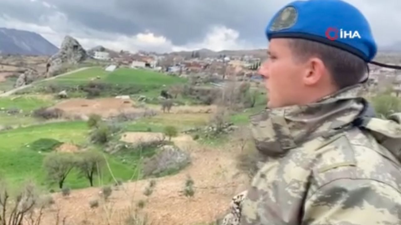 Mehmetçikler havadan drone ile çalışmalara başladı!