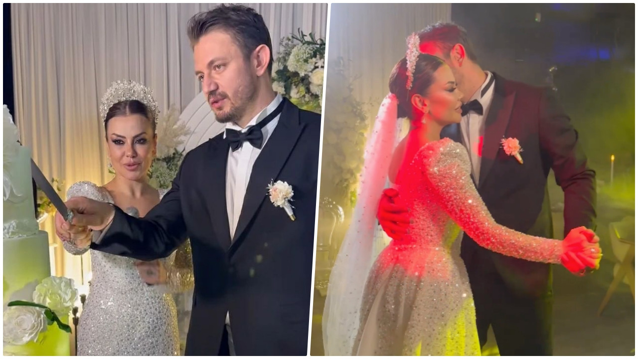 Günler önce nikah masasına oturan şarkıcı Lara ve Mehdi Karimi düğün yaptı