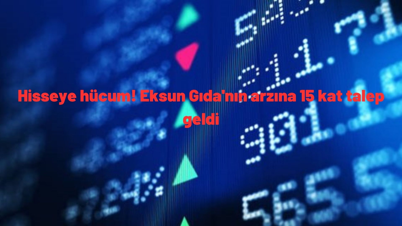 Hisseye hücum! Eksun Gıda'nın arzına 15 kat talep geldi