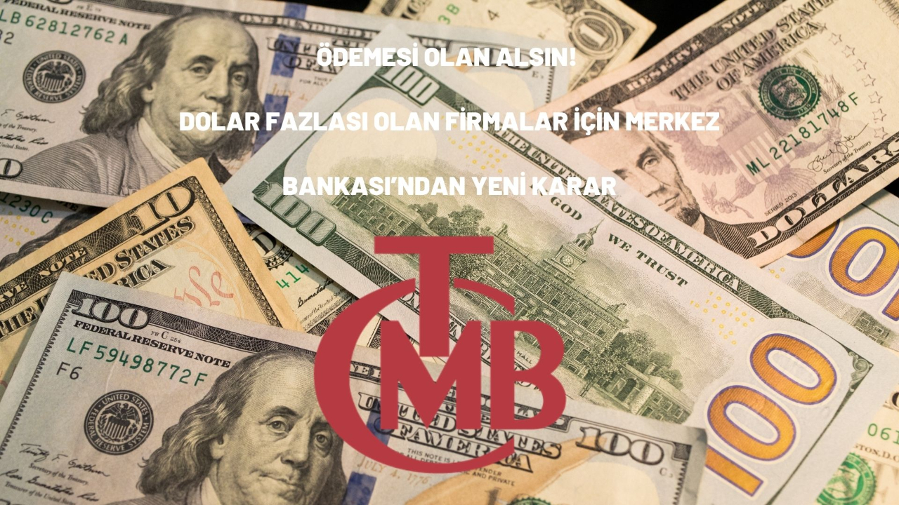 Ödemesi olan alsın! Dolar fazlası olan firmalar için Merkez Bankası’ndan yeni karar