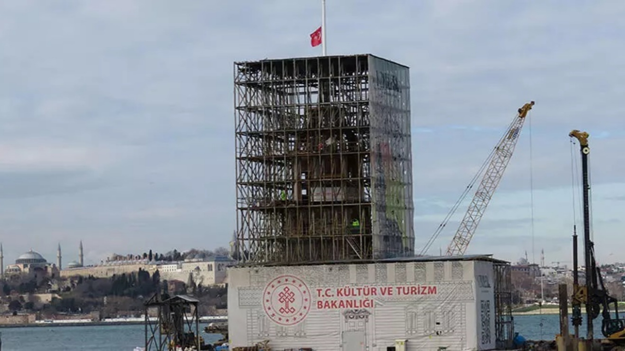 Kız Kulesi'nin restorasyonunda sona gelindi! Betonundan deniz kumu ve midye kabukları çıktı