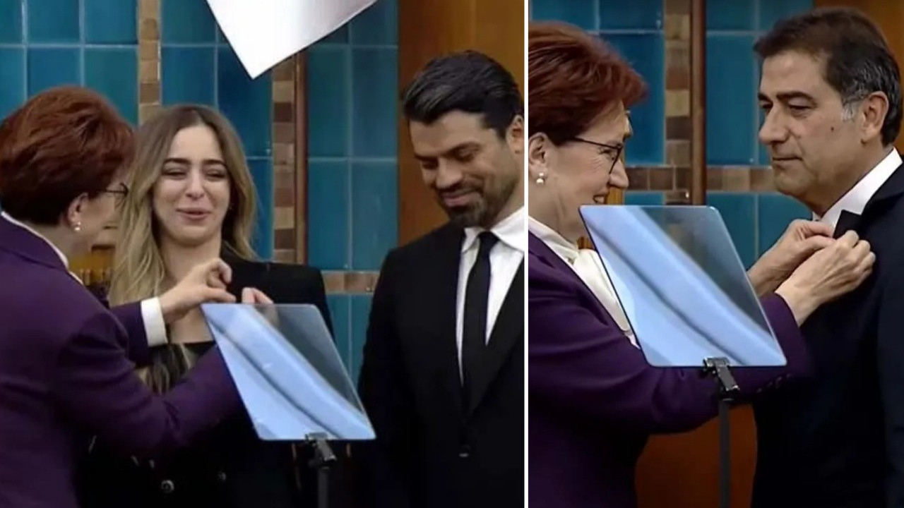 Gökhan Zan ve Ünal Karaman İYİ Parti'ye katıldı! Rozetlerini Akşener taktı...