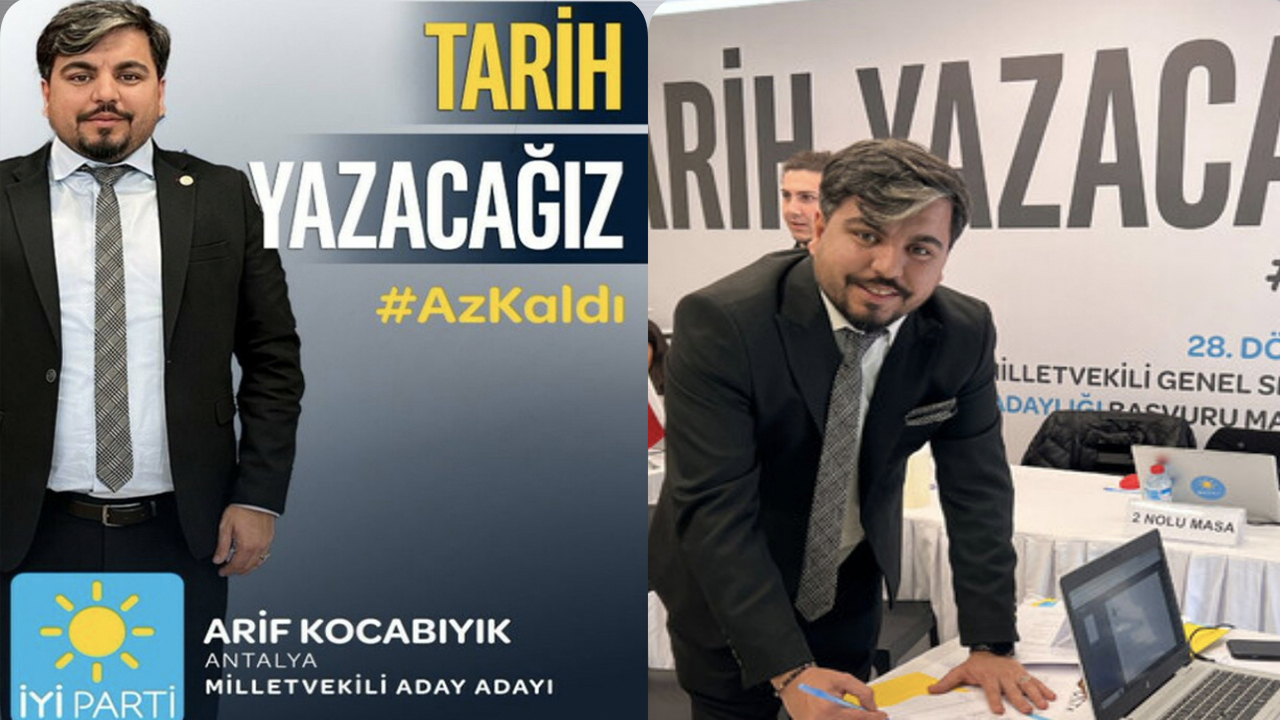 İYİ Parti'den aday adayı olan Arif Kocabıyık'ın seçim posteri alay konusu oldu