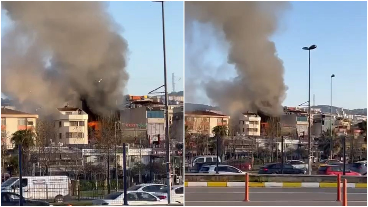 Pendik'te 7 katlı otelde yangın çıktı! Ölü ve yaralılar var