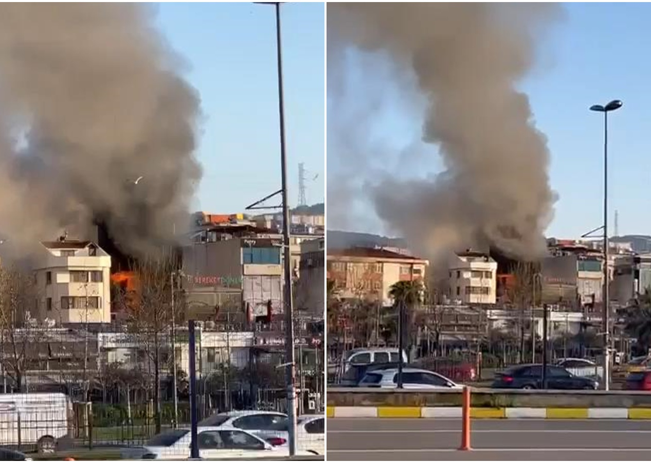 Pendik'te 7 katlı otelde yangın çıktı! Ölü ve yaralılar var