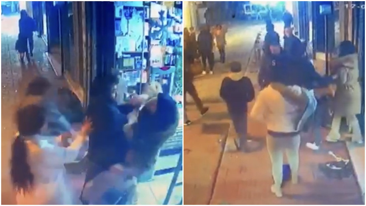 Kadınların omuz atma kavgasında tansiyon yükseldi! Tekme ve yumruklar havada uçuştu