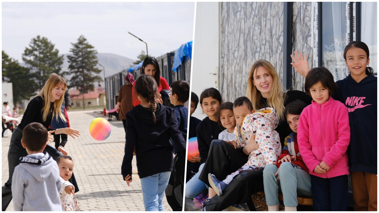 Wilma Elles, Afşin'de depremzedeleri ziyaret etti