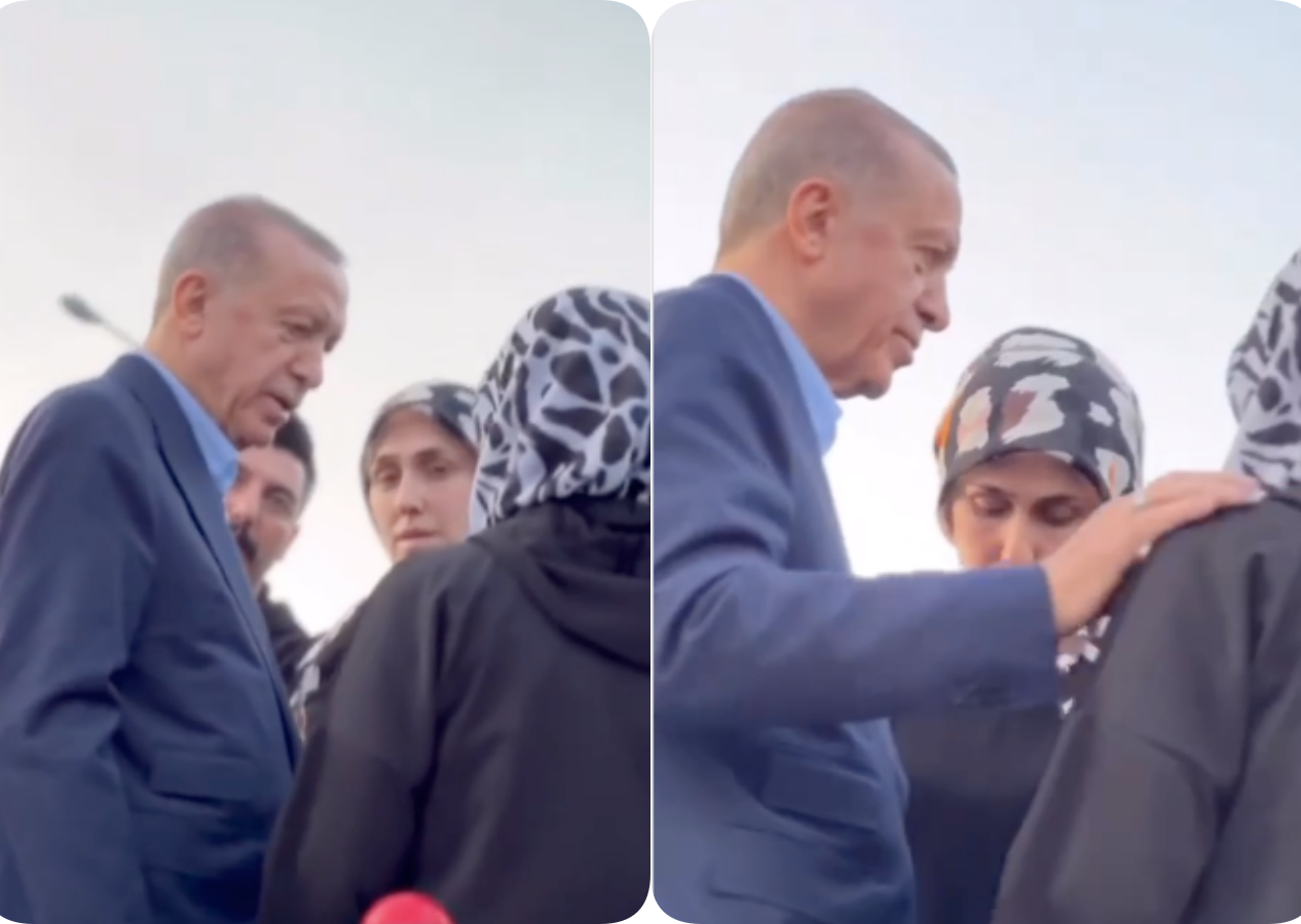 Cumhurbaşkanı Erdoğan'ın depremzede vatandaşlarla sohbet anları viral oldu