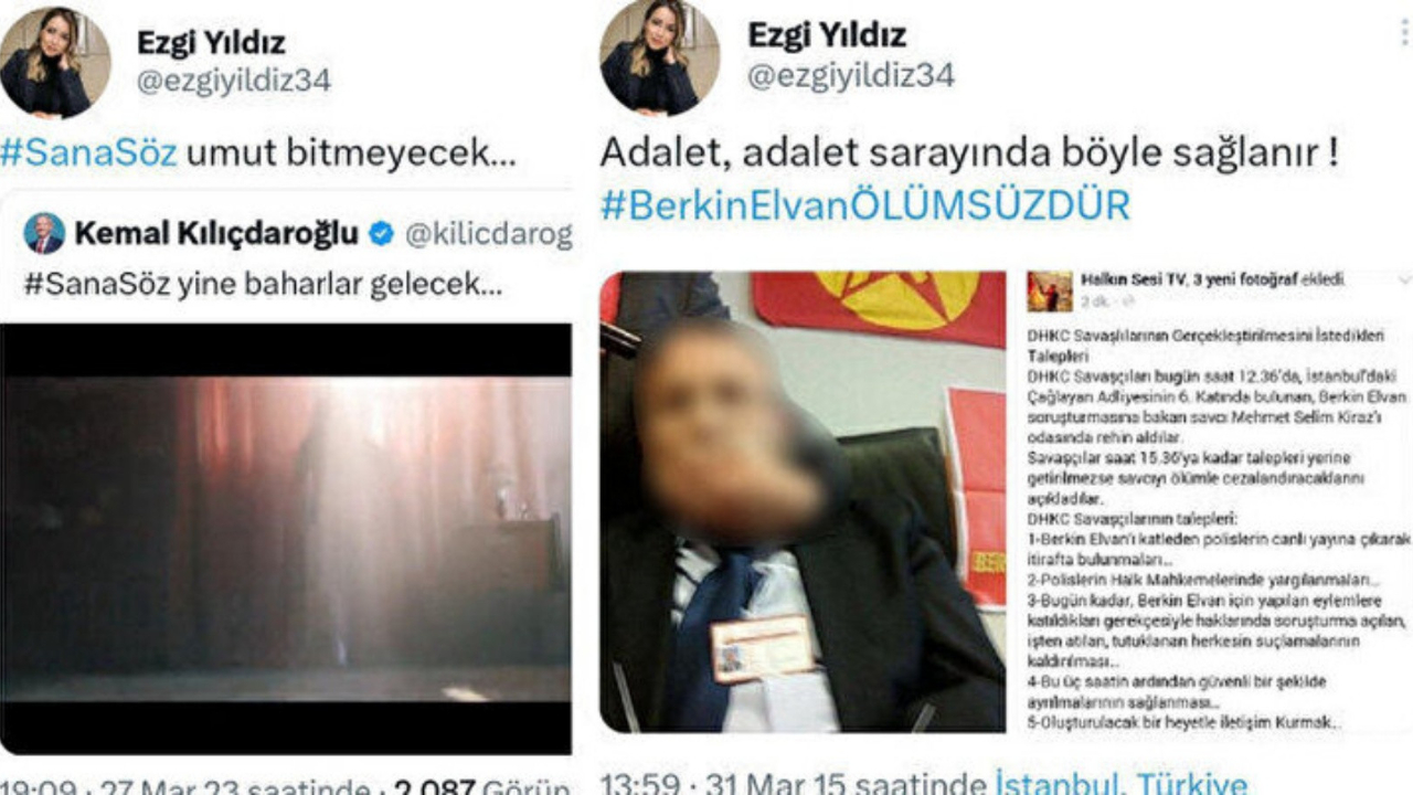 CHP'li Gökhan Günaydın'ın sekreteri Ezgi Yıldız'ın teröristleri övdüğü tweetler ortaya çıktı!