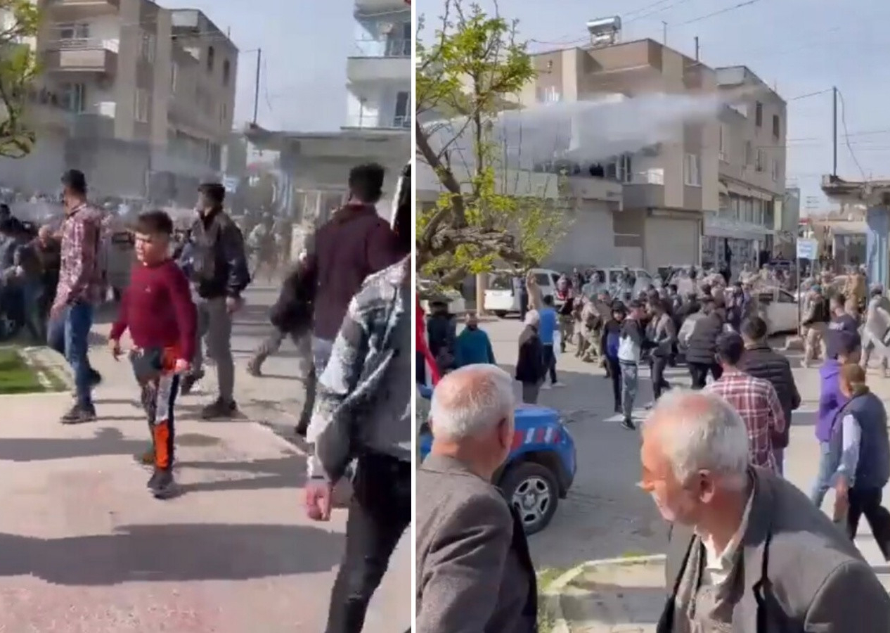 HDP'den Şanlıurfa'da provokasyon! Teröristbaşı Öcalan'ın doğum gününü kutlamaya çalıştılar!