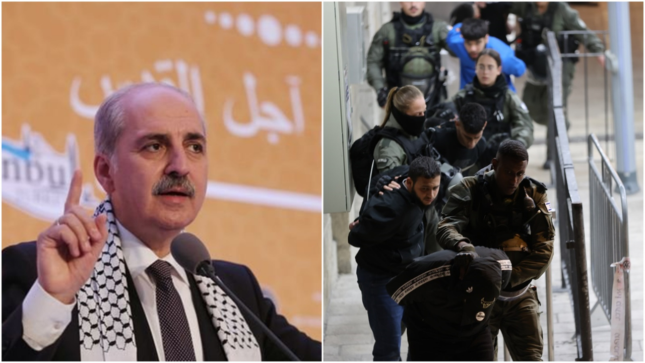 Numan Kurtulmuş'tan İsrail'in Mescid-i Aksa'ya baskınına tepki: Bu alçak terör saldırısını şiddetle lanetliyoruz