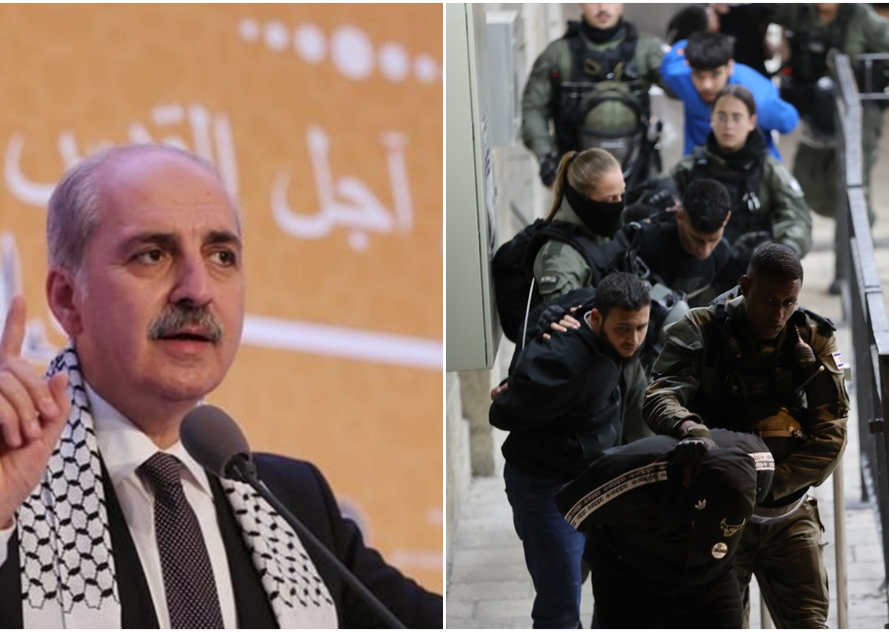 Numan Kurtulmuş'tan İsrail'in Mescid-i Aksa'ya baskınına tepki: Bu alçak terör saldırısını şiddetle lanetliyoruz