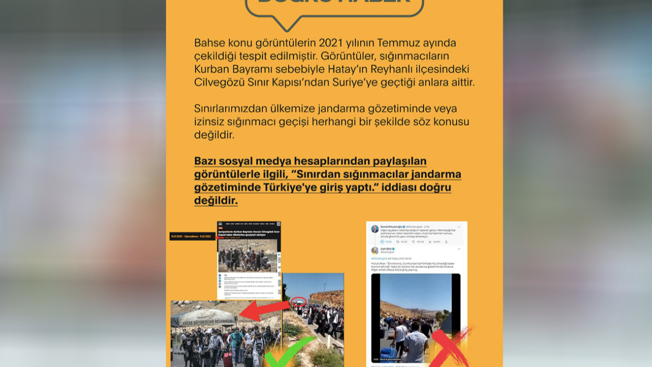 'Sığınmacılar Türkiye'ye giriş yapıyor' iddiasına yalanlama geldi