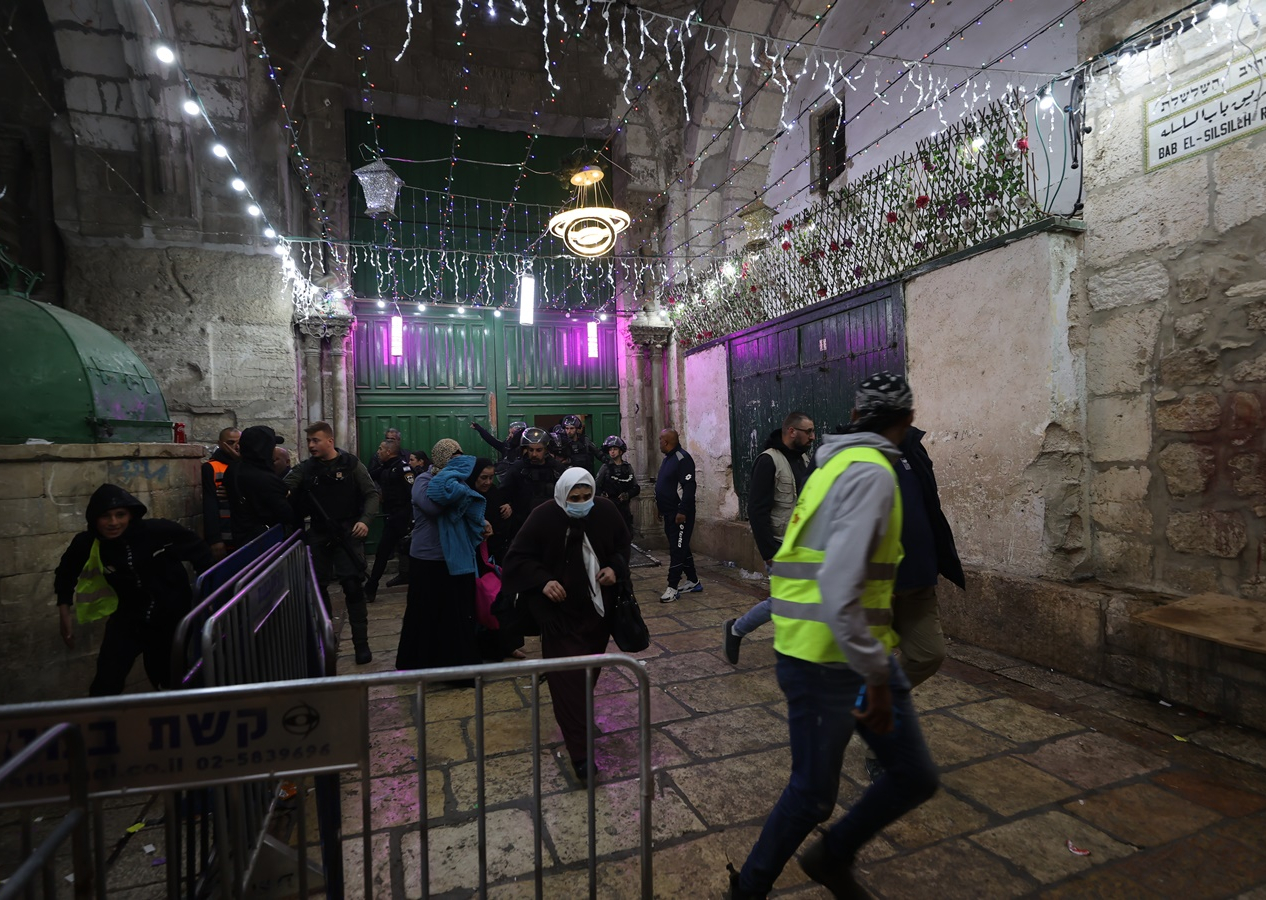 Filistin'den İsrail güçlerinin Mescid-i Aksa baskınına tepki