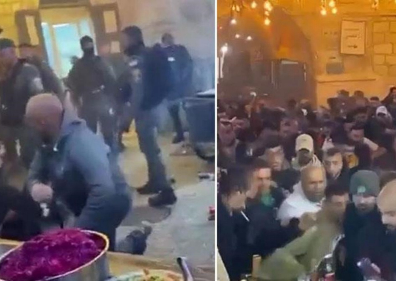 İsrail güçleri, sabah namazı için Mescid-i Aksâ'ya giden cemaate coplarla saldırdı!