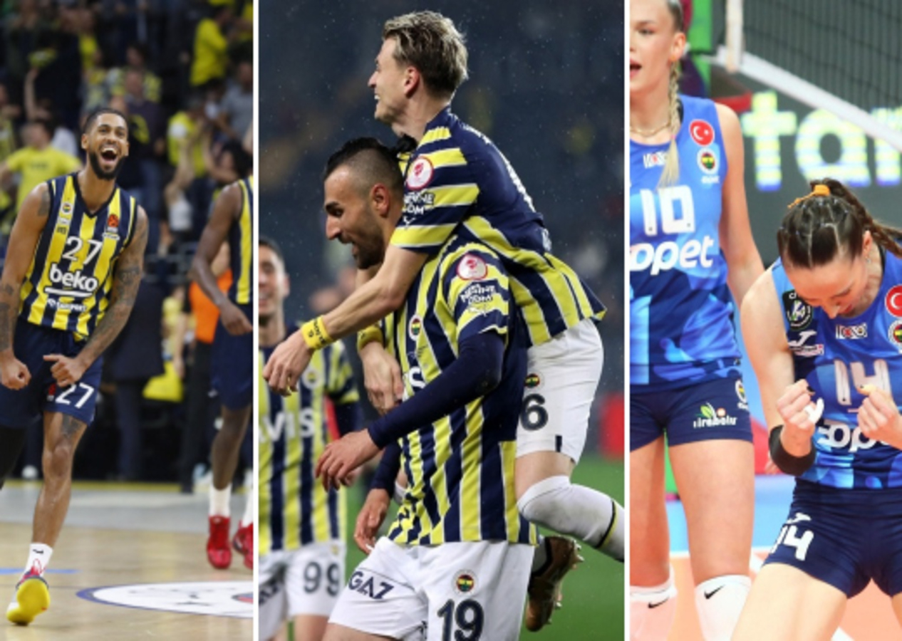 Fenerbahçe'de zafer gecesi! 3 branşta 3 galibiyet...