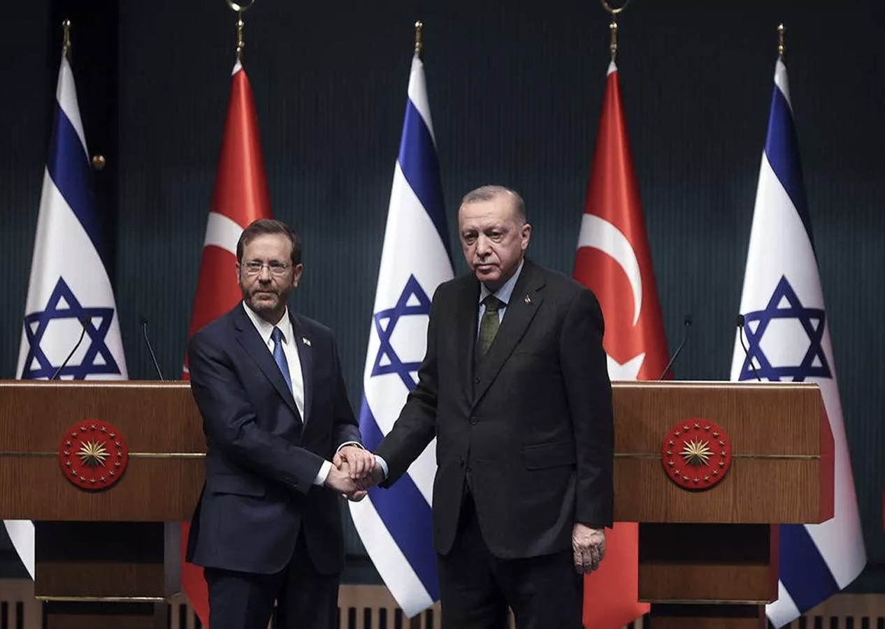Cumhurbaşkanı Erdoğan İsrail Cumhurbaşkanı Herzog ile görüştü