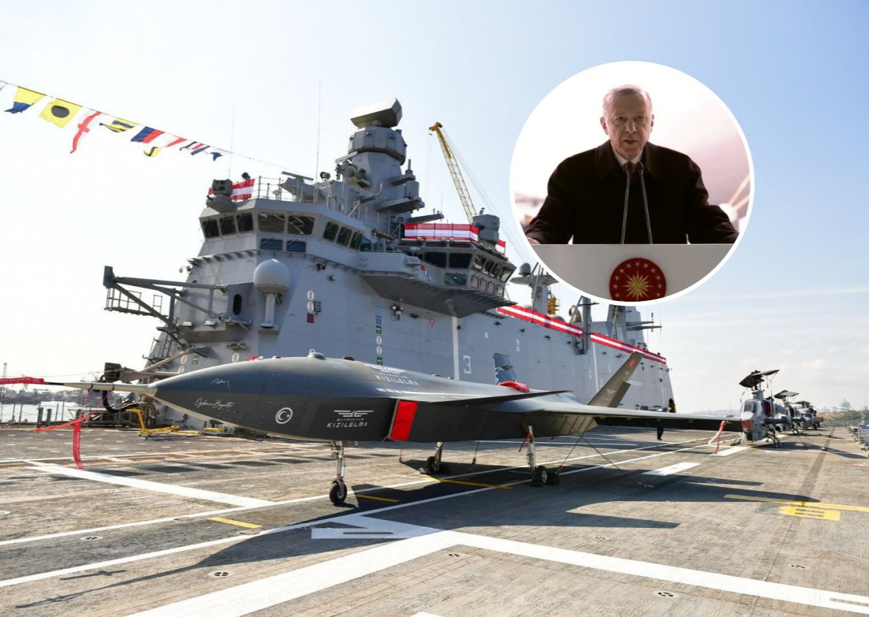 İlk SİHA gemisi TCG Anadolu, TSK envanterinde! Cumhurbaşkanı Erdoğan: TCG Anadolu'yu Sirkeci'de halka açacağız!