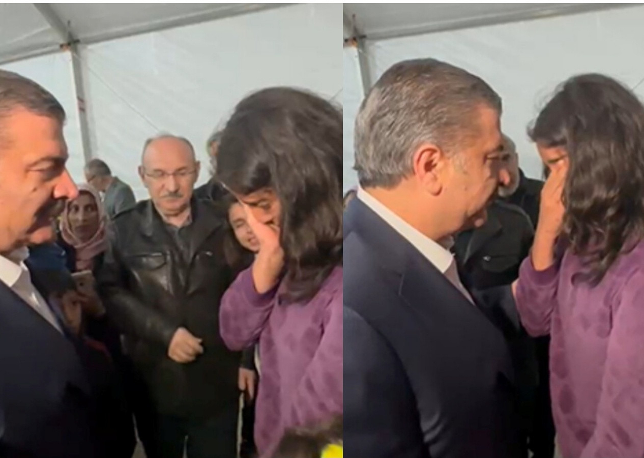Bakan Koca ile depremzede çocuğun arasında duygusal anlar! Cevabı Türkiye'yi ağlattı...