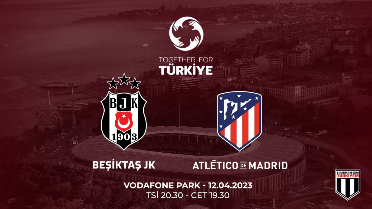 Beşiktaş ve Atletico Madrid deprem bölgesine yardım için sahada!